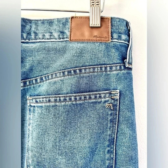 Madewell Retro Crop Bootcut 100% Cotton Two-Tone Jeans Size 27 - Picture 10 of 12